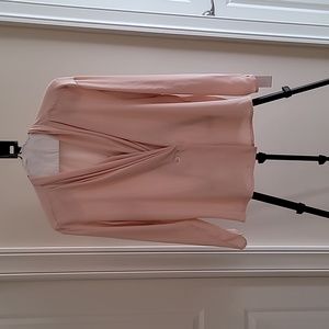 Alexandria Pink Long Sleve Top with Button Closure